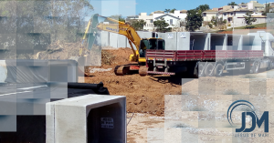Obras realizadas com artefatos de concreto Jesus de Mari